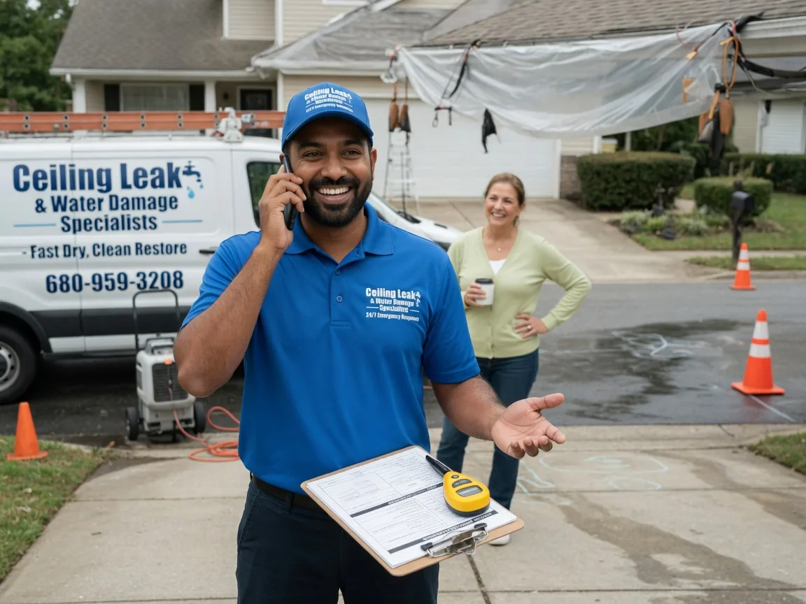 Ceiling Leak Cleanup Vanderpool, TX FAQs